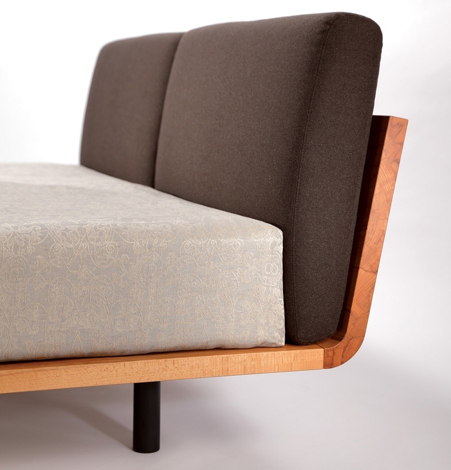 Massief houten design bed swinq