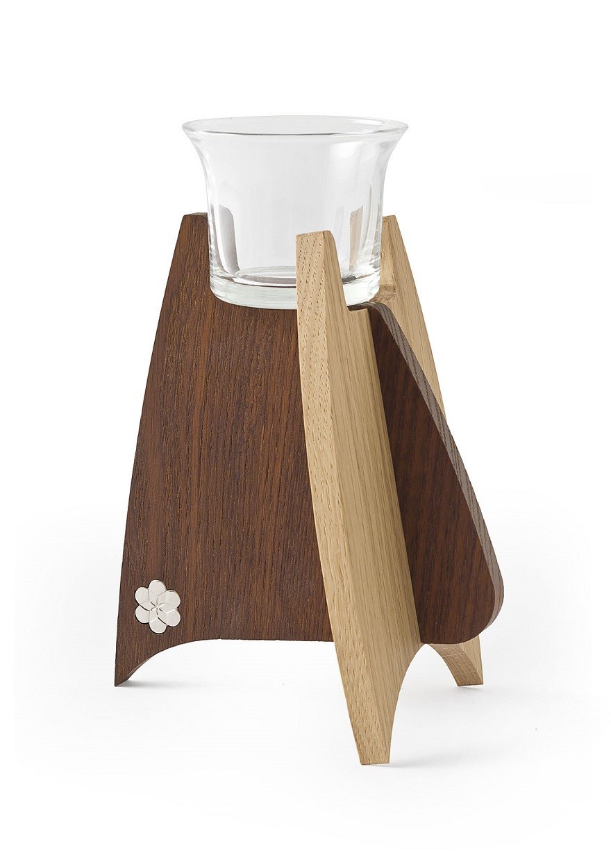 Houten design bed 2time massief eikenhout loof