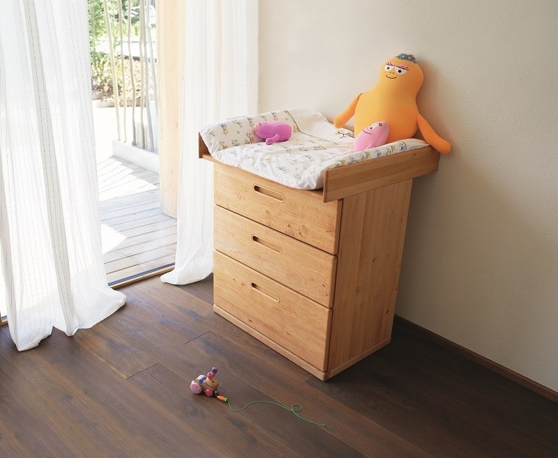 Houten commode baby ecologische babykamer TEAM 7