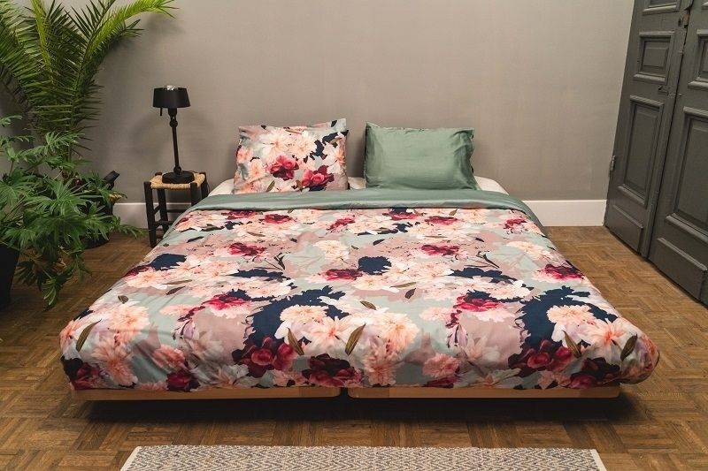 bedaffair nl kayori dekbedovertrek haya bloemen biologisch katoen satijn