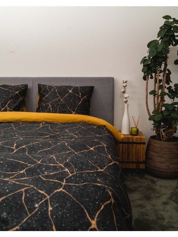 bedaffair nl kayori dekbedovertrek koani zwart katoen satijn