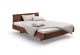 Design bed zwevend hout noten Comm ci